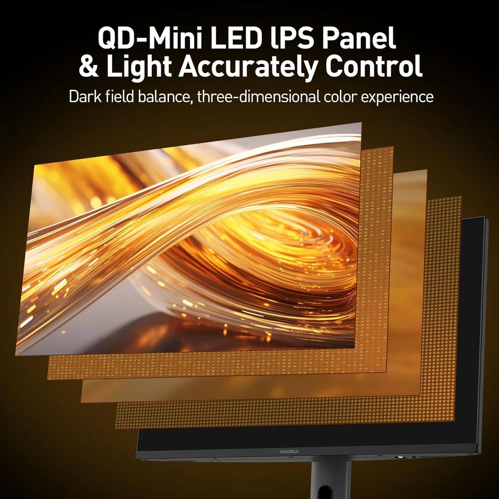 ������Źľ���� KOORUI 2741LM 27����� Mini LED UHD 160Hz / FHD 320Hz �ǥ奢��⡼�ɥ����ߥ󥰥�˥���