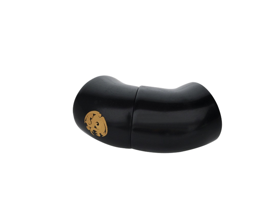 �ڥ����ȥ�å��ò��� Bitspower Carbon Black Rotary Mini Snake-Style Dual IG1/4" Extender
