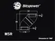 �ڥ����ȥ�å��ò��� Bitspower Carbon Black Rotary Mini Snake-Style Dual IG1/4" Extender