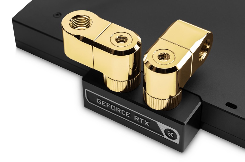 ��������λ�� EK WaterBlocks EK-Quantum Torque Double Rotary Offset 28 - Gold