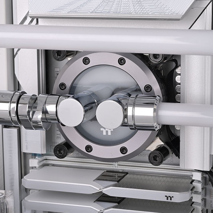 PC用ファン・クーラー Pacific F-ProHardTube 16mmOD Compression Thermaltake Pacific F-Pro Hard Tube 16mm OD Compression Chrome (CL