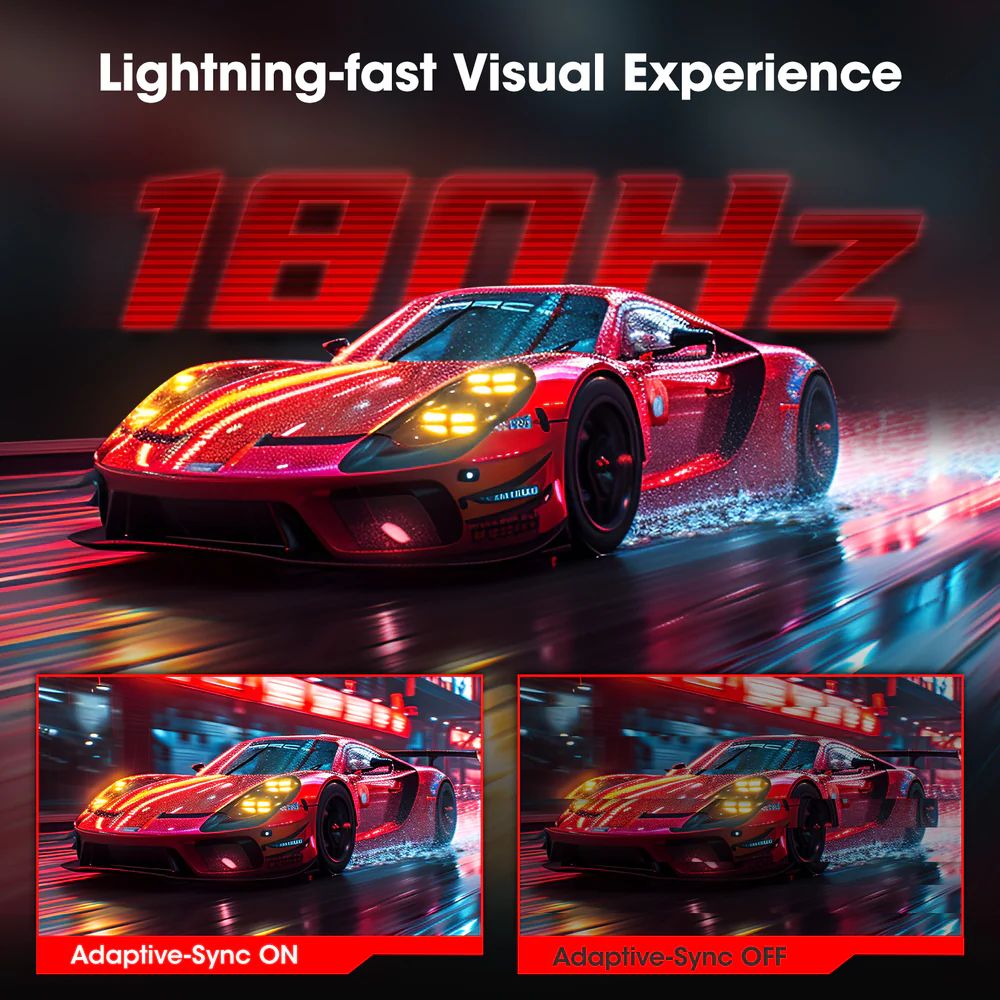 ������Źľ���� KOORUI 27E6QCA 27����� 180Hz WQHD �Ѷʥ����ߥ󥰥�˥���