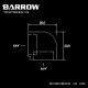 BARROW 90Adapter ( Female to Felame ) Silver