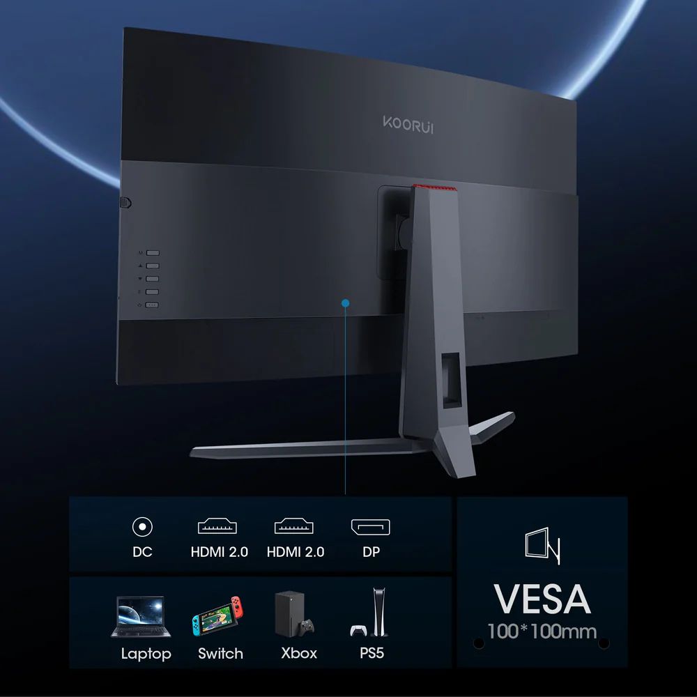������Źľ���� KOORUI G3221SC 31.5����� 170Hz WQHD �Ѷʥ����ߥ󥰥�˥���