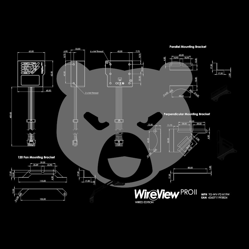 Thermal Grizzly WireView Pro II GPU Wired black