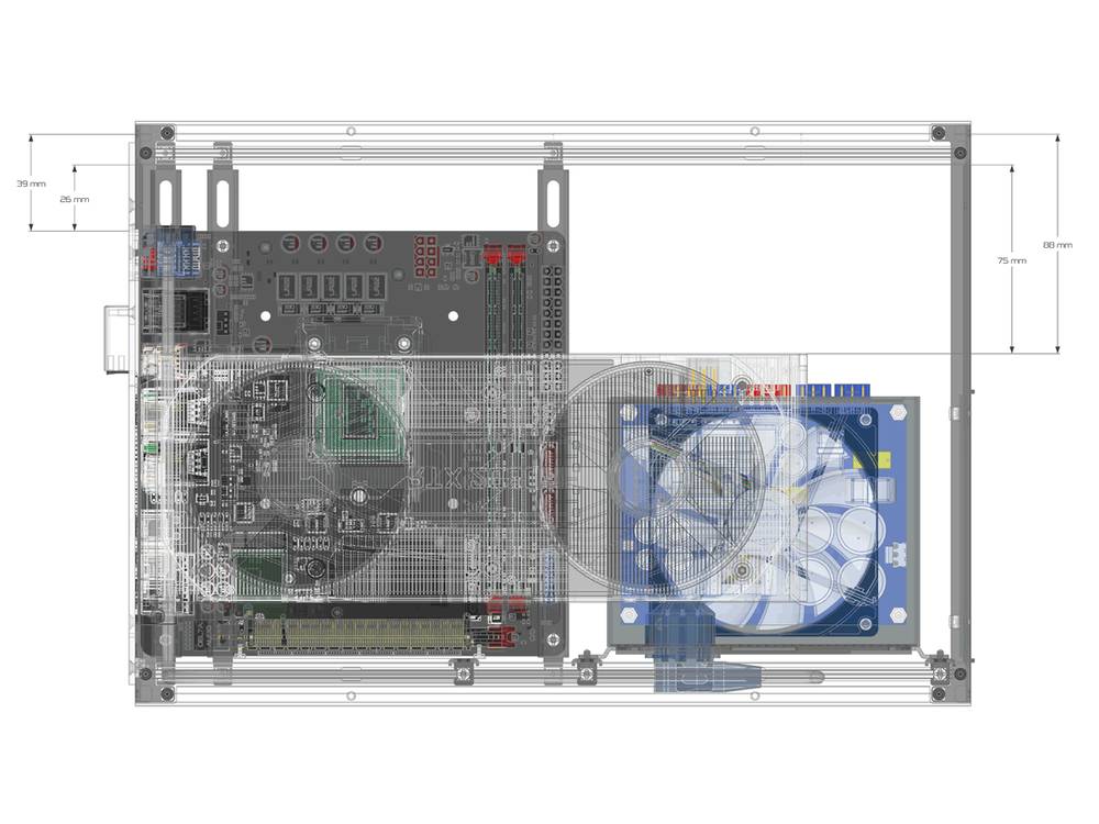 STREACOM DA2 VERTICAL GPU KIT Black