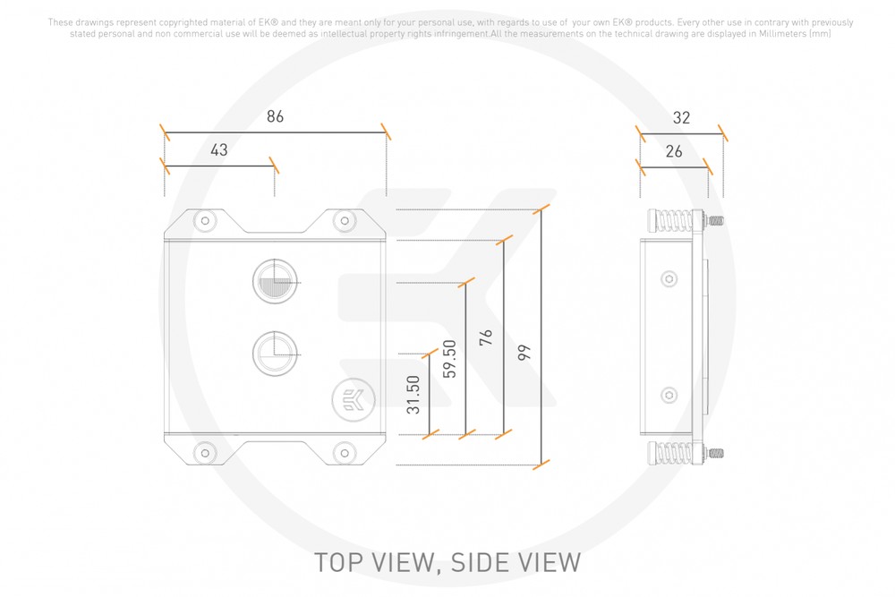 ��������λ�� EK WaterBlocks EK-Pro CPU WB AM5 Ni + Inox
