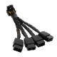 ATX 3.0 PCIe 5.0 600W 4 x 8 Pin to 12VHPWR 16 Pin Angled Adapter Cable - Type A