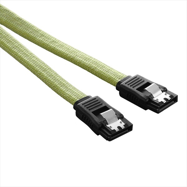 CableMod ModFlex SATA 3 Cable 30cm - LIGHT GREEN (CM-CAB-SATA-30KLG-R)