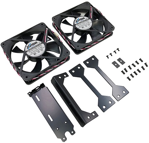 長尾製作所 冷却ファン付 PCIスロット用120㎜ファンステイPRO 改