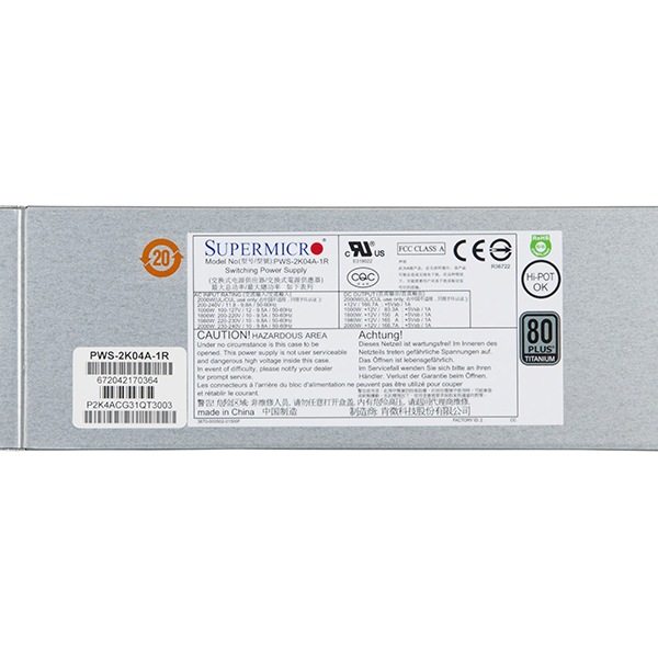 Supermicro PWS-2K04A-1R