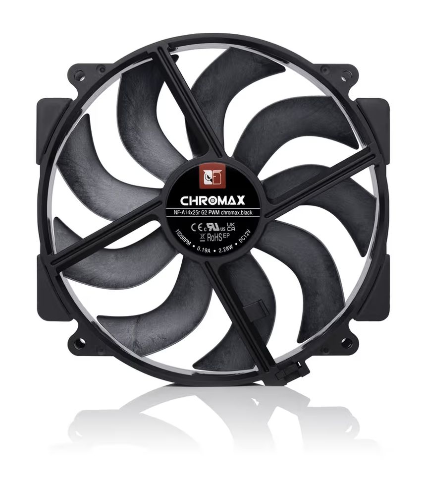 Noctua NF-A14x25r G2 PWM chromax.black | PCパーツ,ファン類