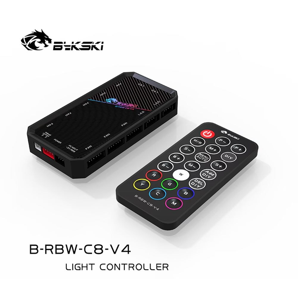 Bykski 120mm ARGB cooling fan x8 with controller