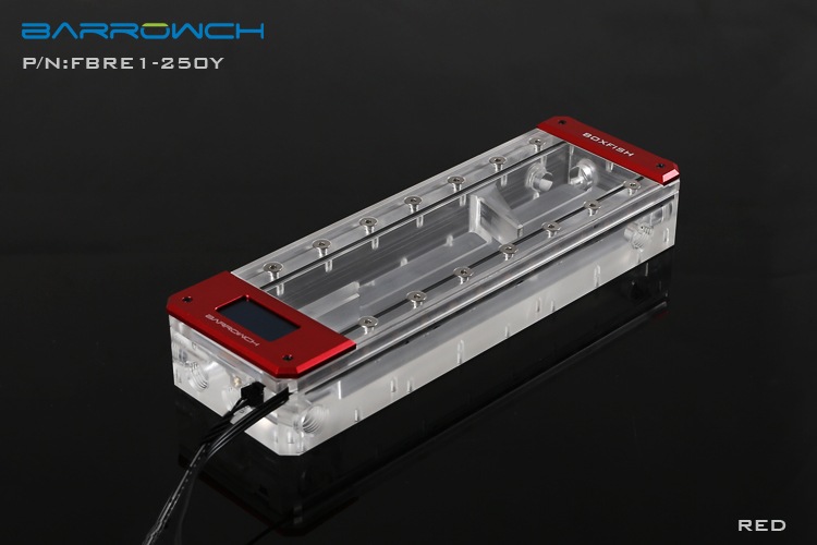 Barrowch boxfish series acrylic square wisdom digital reservoir Blood Red L250