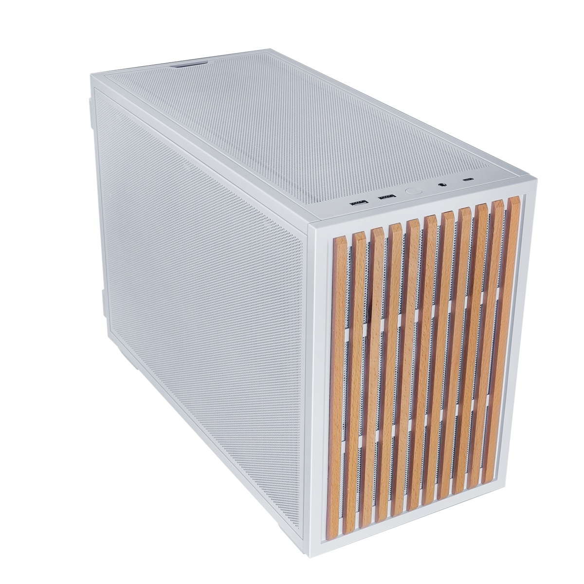 Lian Li B4-mATX Wood White