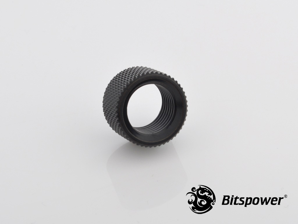 Bitspower G1/4" Matt Black Multi-Transfer Adapter