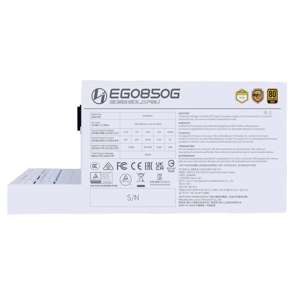 ڼ󤻾ʡǼ׳ǧ Lian Li EDGE GOLD 850W White