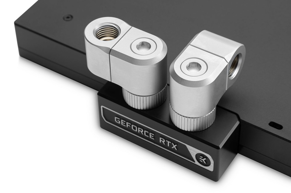 EK WaterBlocks EK-Quantum Torque Double Rotary Offset 21 - Satin Titanium