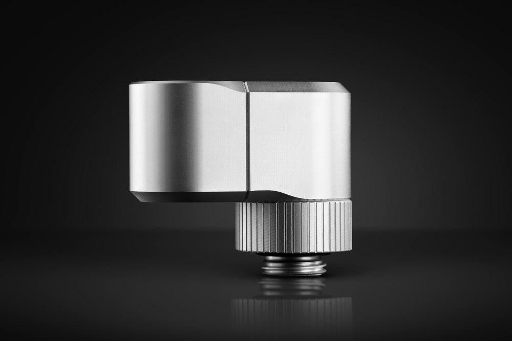 EK WaterBlocks EK-Quantum Torque Double Rotary Offset 21 - Satin Titanium