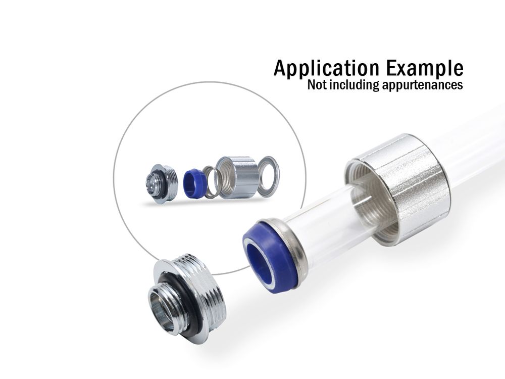 Bitspower Artemis Advanced Multi-Link For OD 14MM - Sandblast Silver