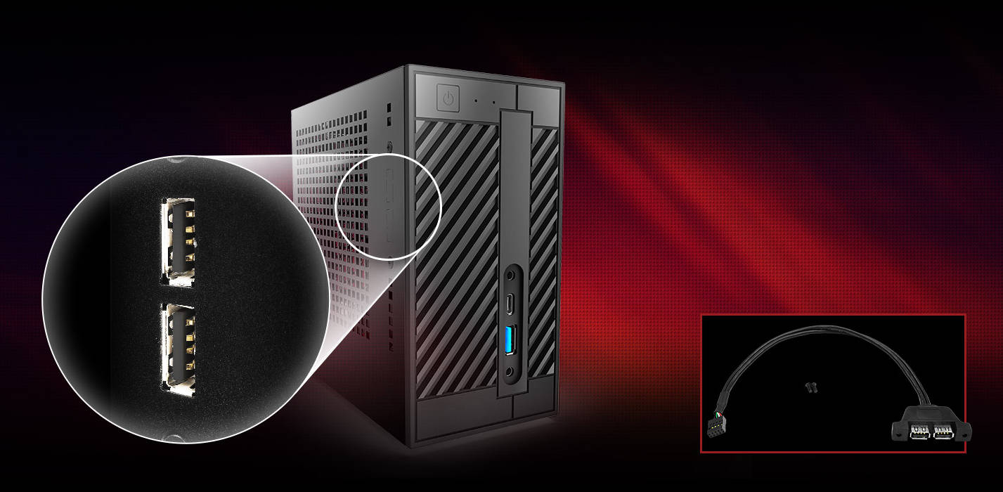 ASRock DeskMini�� USB2.0�ݡ����ɲå����֥�