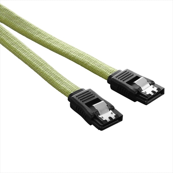 CableMod ModFlex SATA 3 Cable 60cm - LIGHT GREEN (CM-CAB-SATA-60KLG-R)
