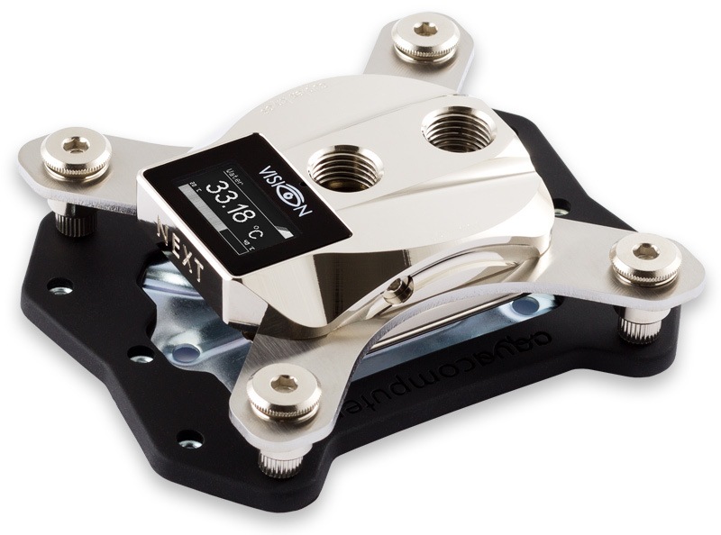 aquacomputer cuplex kryos NEXT VARIO with VISION 1851/1700, nickel/nickel
