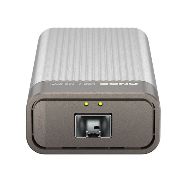QNAP QNA-UC10G1SF USB 4 Type C to single-port 10GbE SFP+ adapter
