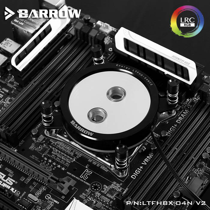 BARROW Jetting type micro waterway CPU block  (Supreme Edition) for X99/X299 platform Black bracket +classic black