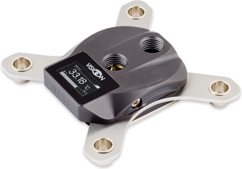 aquacomputer cuplex kryos NEXT VARIO with VISION 1700, PVD/nickel