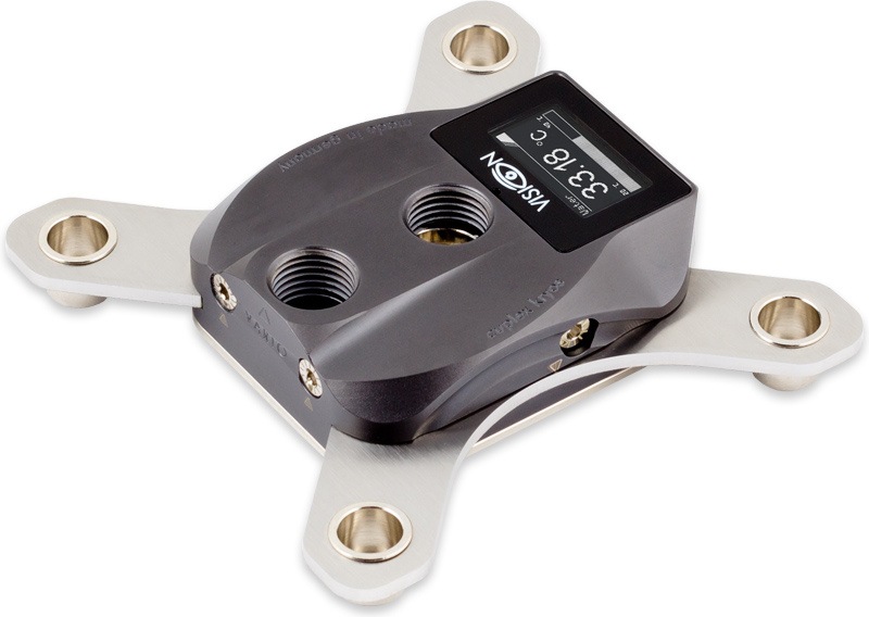 aquacomputer cuplex kryos NEXT VARIO with VISION 1700, PVD/nickel