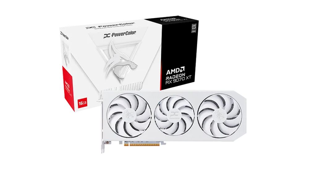 Powercolor Hellhound Spectral White AMD Radeon RX 9070 XT 16GB GDDR6