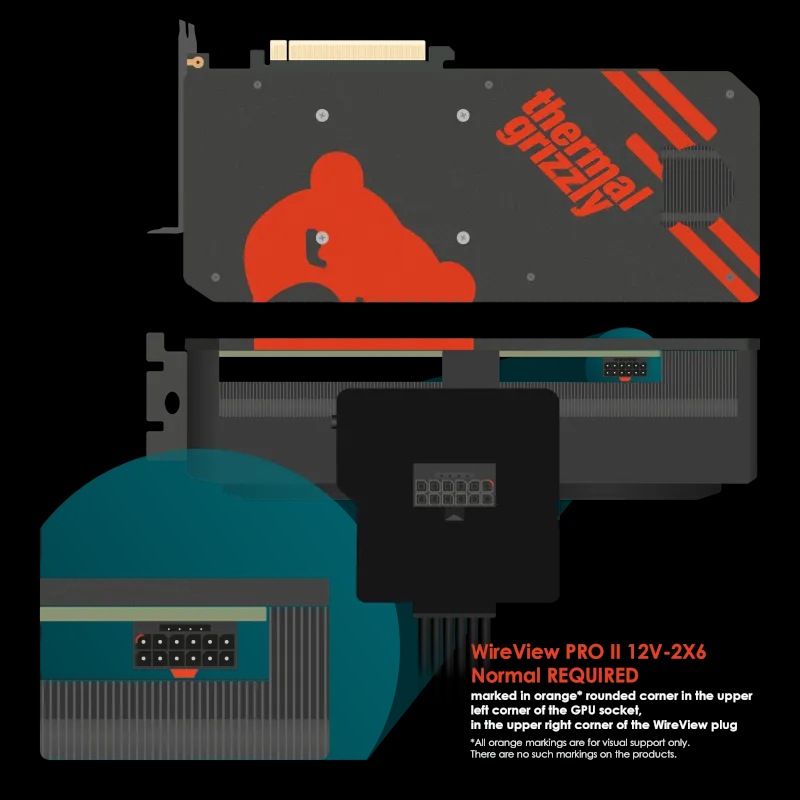 Thermal Grizzly WireView Pro II GPU Normal black | PCパーツ,ビデオ