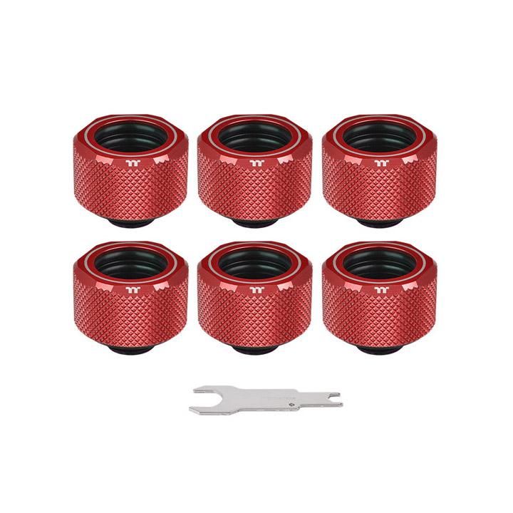 ڼ󤻾ʡǼ׳ǧ Thermaltake Pacific C-Pro G1/4 PETG 16mm OD 6 Pack - Red - (CL-W209-CU00RE-B)