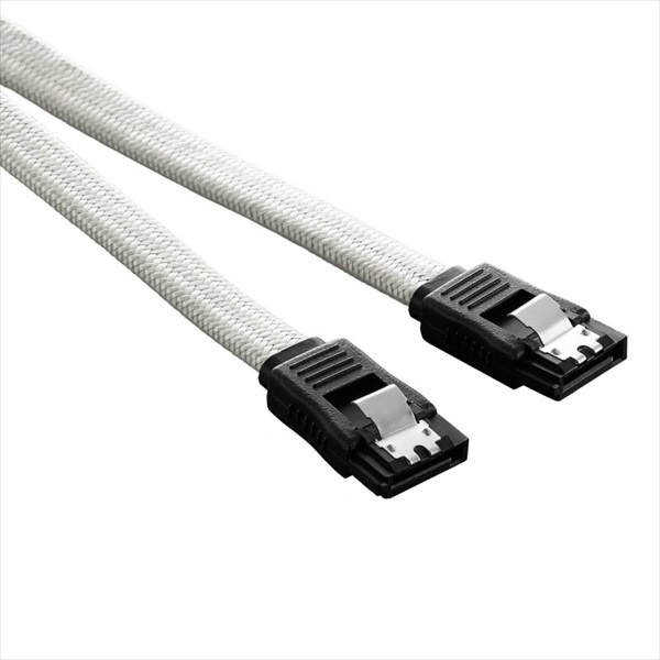 CableMod ModFlex SATA 3 Cable 60cm - WHITE (CM-CAB-SATA-60KW-R)