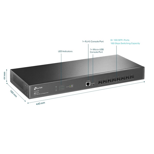 TP-Link TL-SX3008F SFP+ 8ݡ 10ӥåȥå