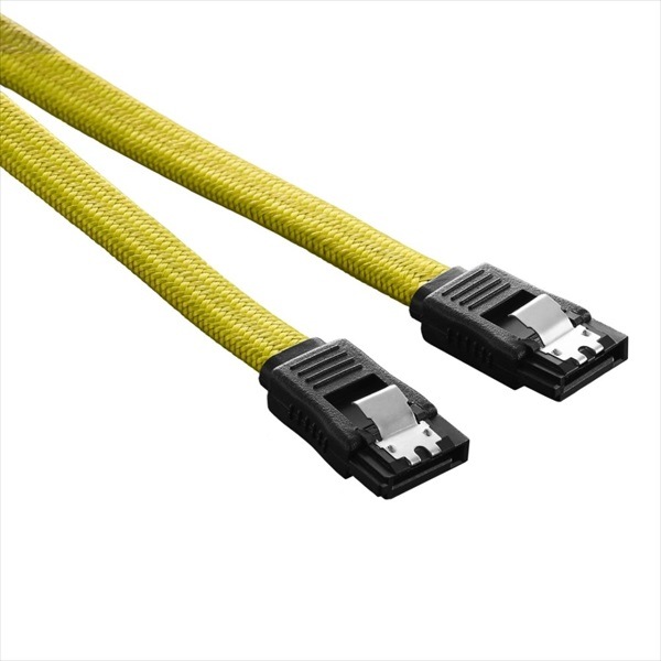 CableMod ModFlex SATA 3 Cable 60cm - YELLOW (CM-CAB-SATA-60KY-R)