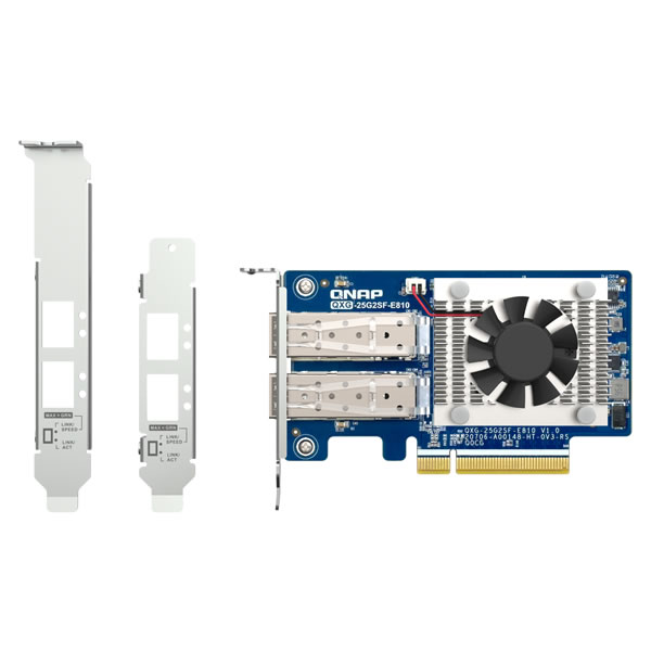 QNAP QXG-25G2SF-E810 �ǥ奢��ݡ���25GbE�ͥåȥ����ĥ������