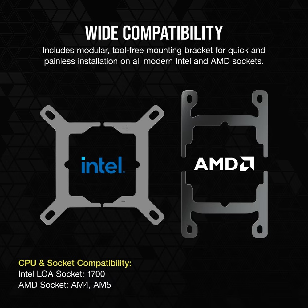 CORSAIR Hydro X Series XC7 RGB ELITE LCD CPU Water Block - Stealth Gray