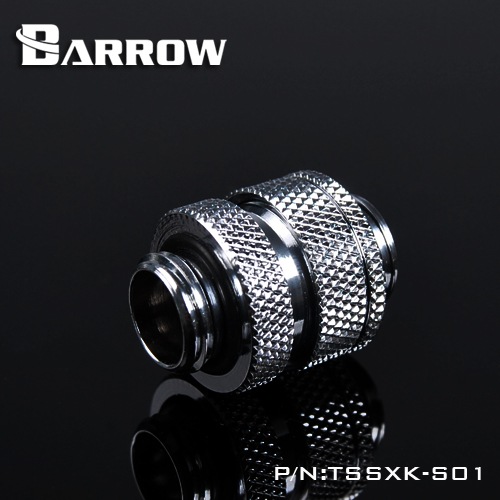 BARROW Dual G1/4" Adjustable Aqua Link Pipe (16-22MM) Shiny silver