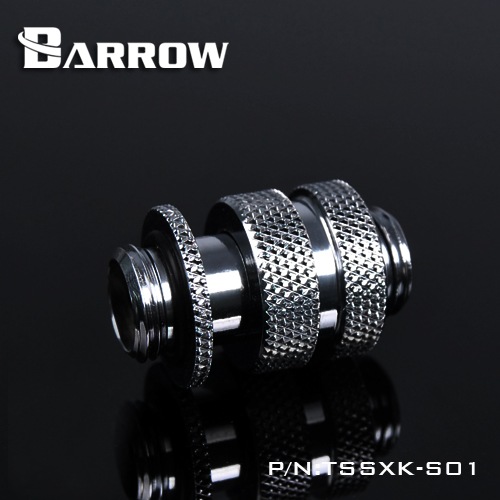 BARROW Dual G1/4" Adjustable Aqua Link Pipe (16-22MM) Shiny silver