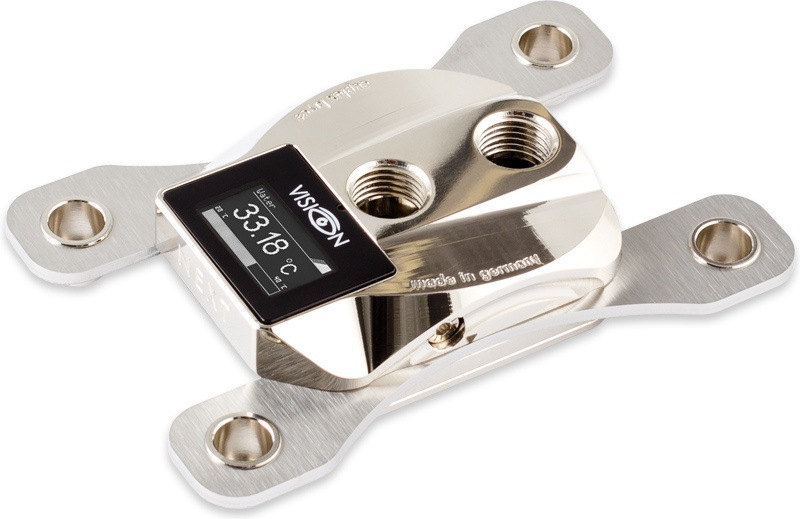 aquacomputer cuplex kryos NEXT VARIO with VISION AM5/AM4 9000/8000/7000/5000/3000, nickel/nickel