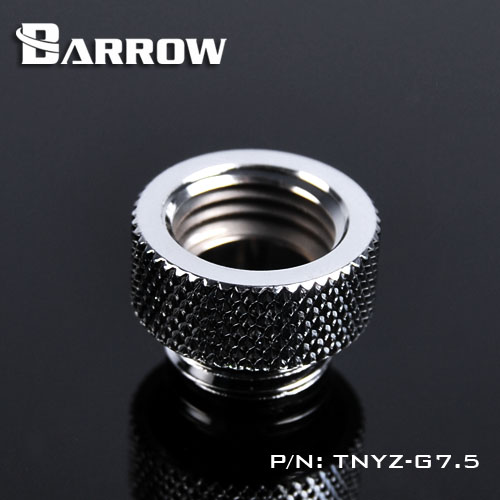 BARROW Male to Female Extender - 7.5mm Shiny silver