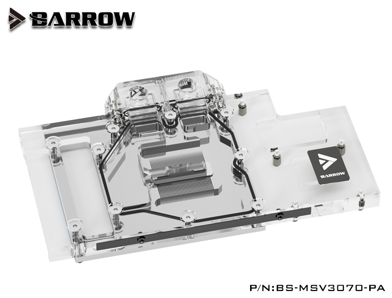 BARROW LRC2.0 full coverage GPU Water Block for MSI 3070 VENTUS Aurora