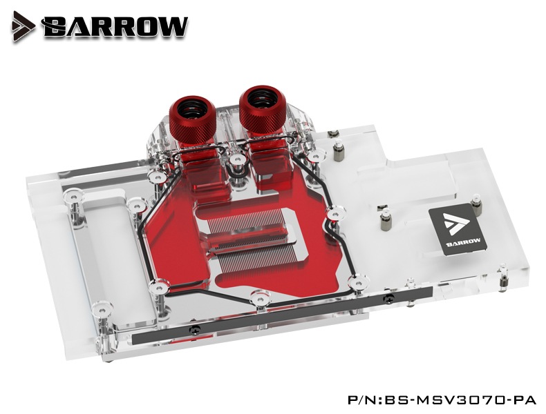 BARROW LRC2.0 full coverage GPU Water Block for MSI 3070 VENTUS Aurora