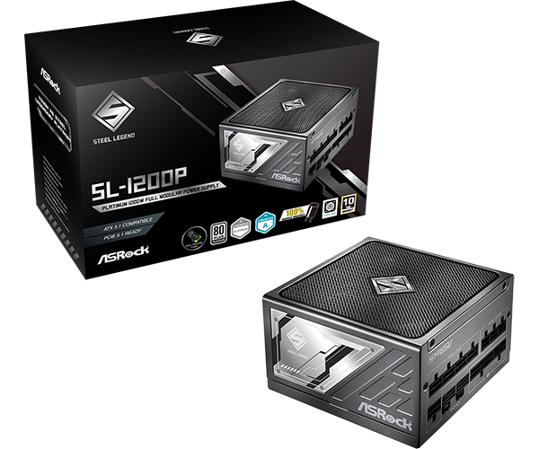 �ڼ�󤻾��ʡ�Ǽ���׳�ǧ�� ASRock STEEL LEGEND SL-1200P  ATX�Ÿ�