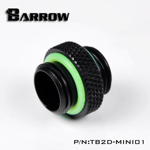 BARROW Mini Dual Male G1/4" Extender Black