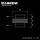 BARROW Mini Dual Male G1/4" Extender Black