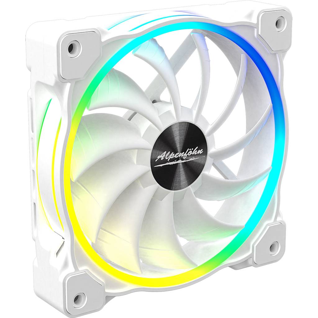 Alpenfoehn Wing Boost 3 ARGB White Edition Single 120mm Fan