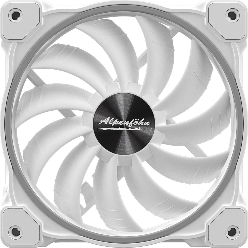 Alpenfoehn Wing Boost 3 ARGB White Edition Single 120mm Fan